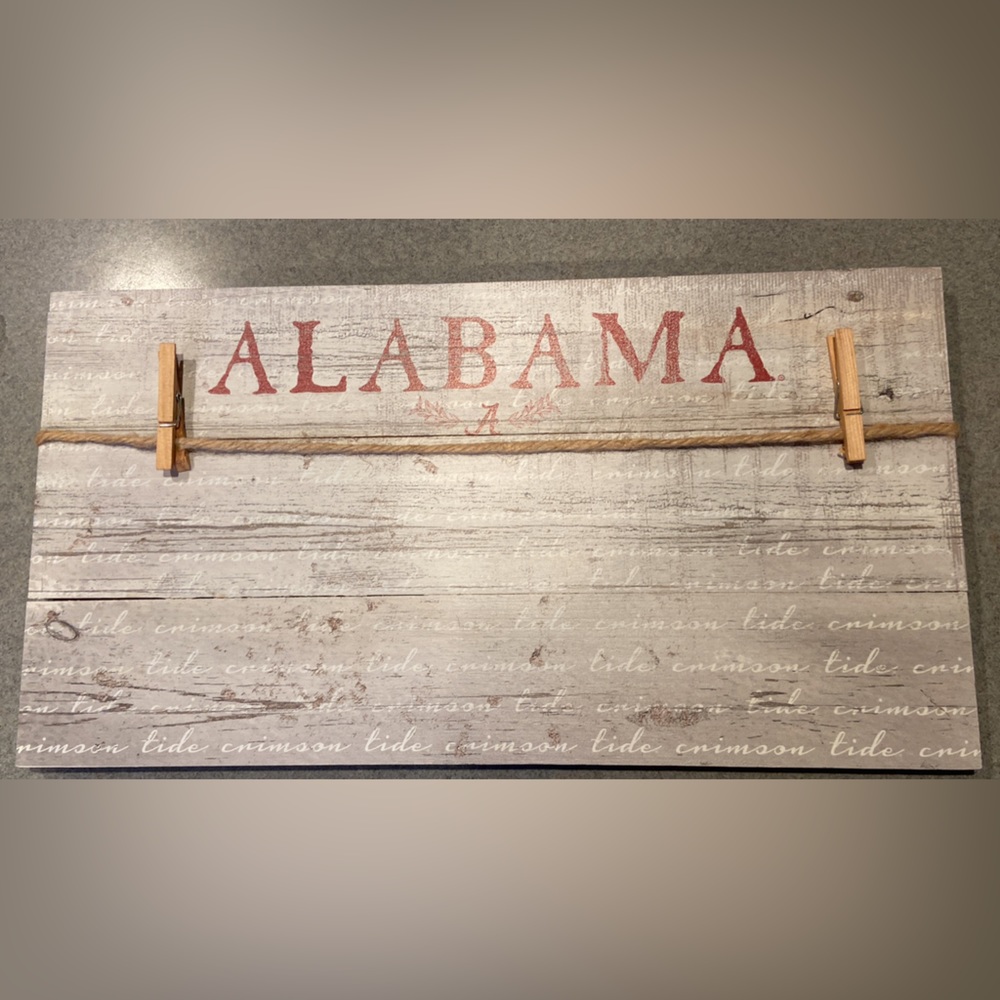 Cool university of Alabama Photo & Memorabilia Wooden Display Board